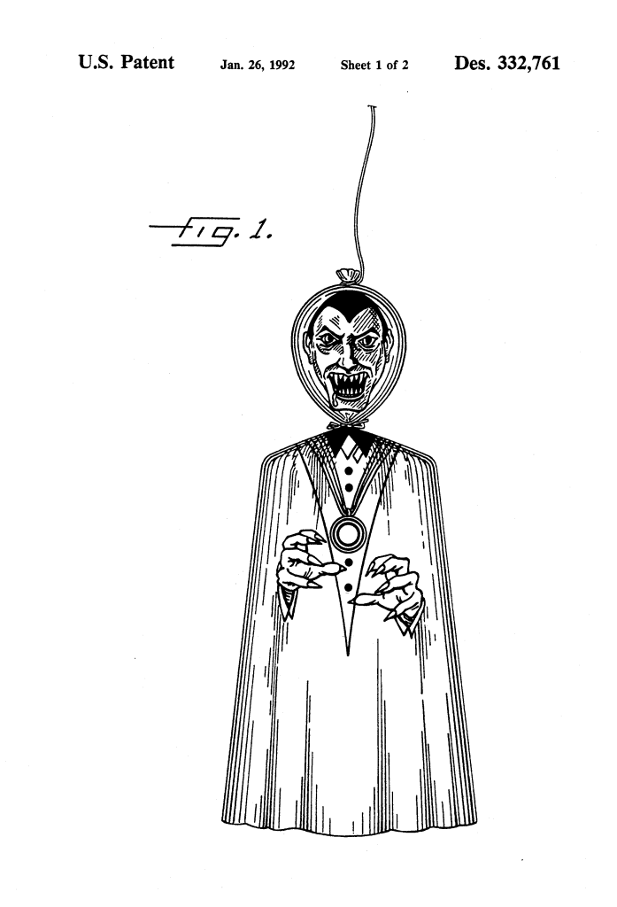 Vampire halloween decoration