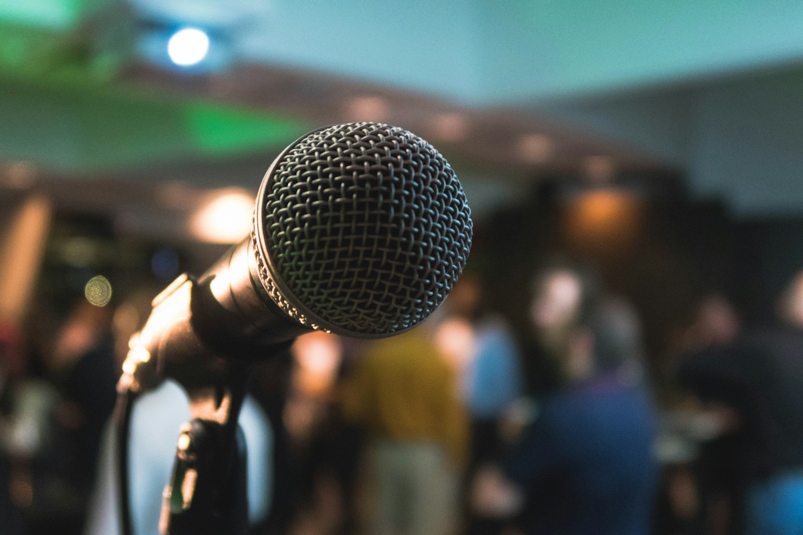 Microphone on a karaoke night